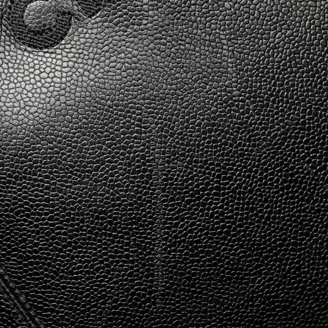Caviar LAX Embroidered Logo Tote Black - Gaby Paris