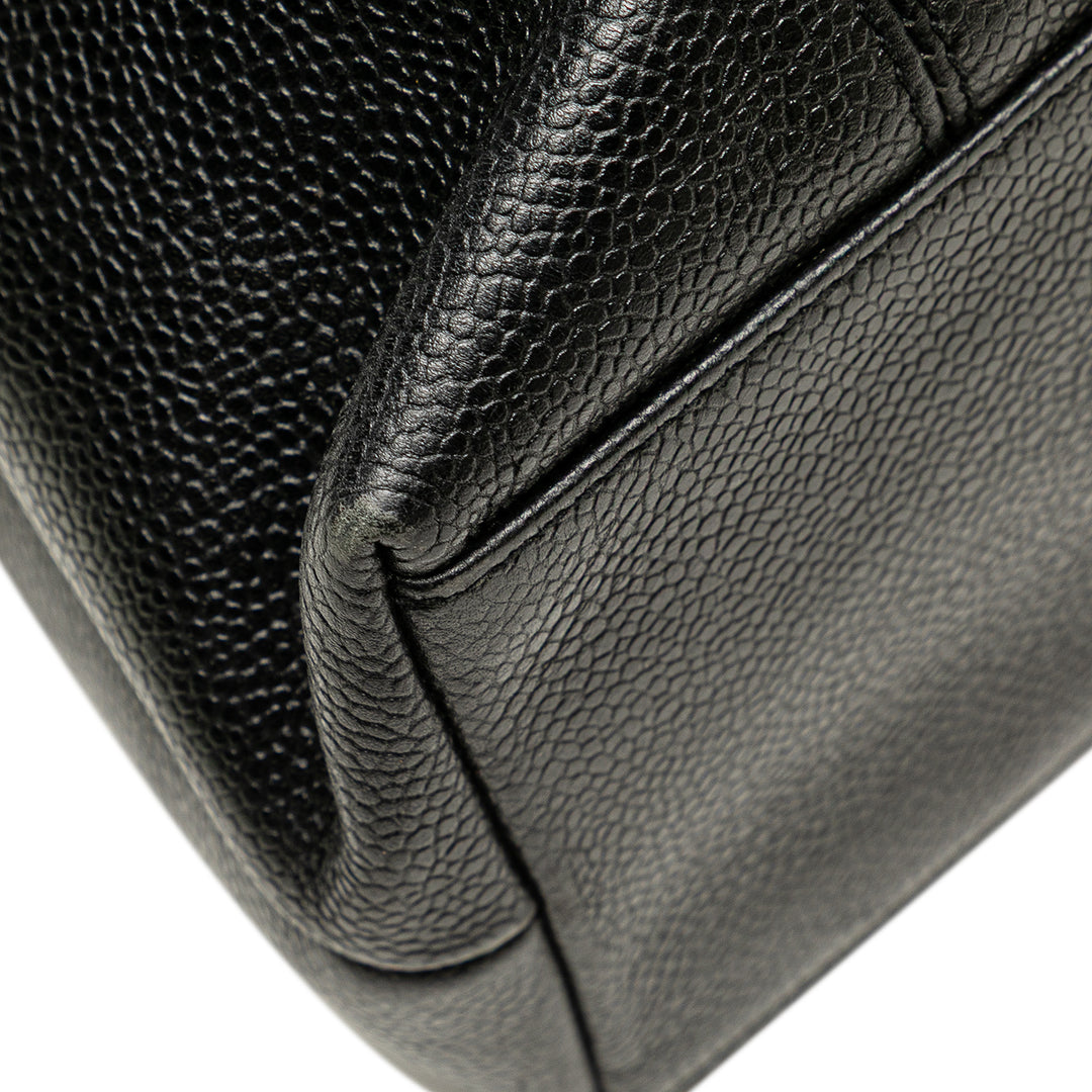 Caviar LAX Embroidered Logo Tote Black - Gaby Paris