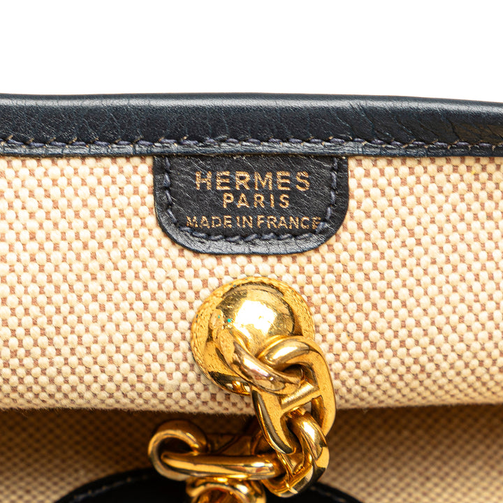 Toile H and Barenia Vespa PM Brown - Gaby Paris