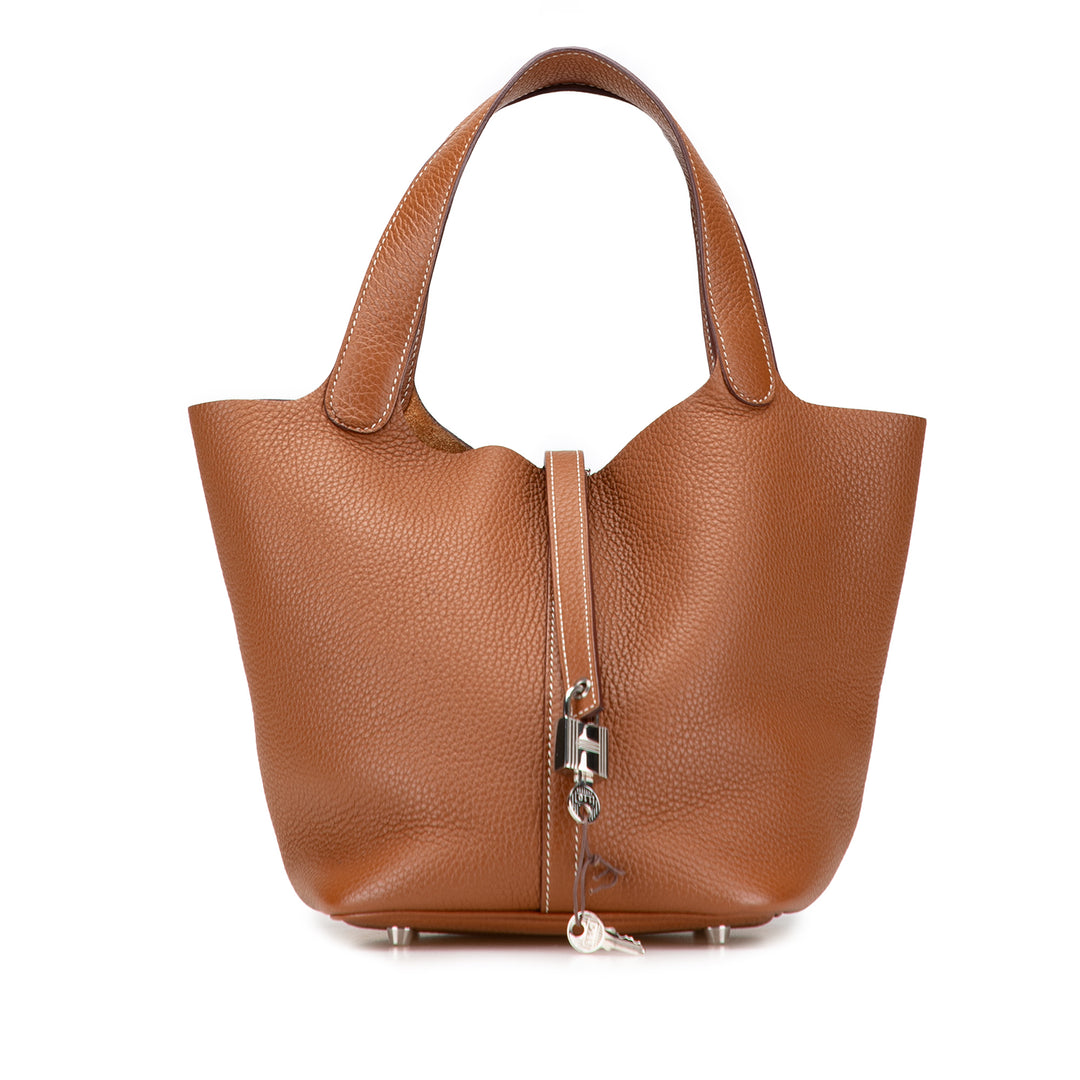 Hermès Clemence Picotin Lock 18 Marron – GABY PARIS Authentique