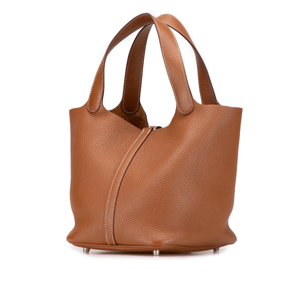 Hermès Clemence Picotin Lock 18 Marron – GABY PARIS Authentique