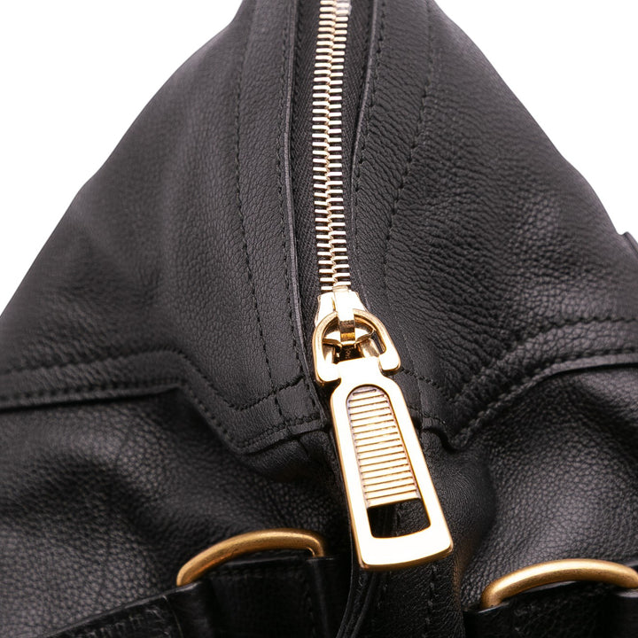 Saint Laurent Medium Cuir Downtown Cabas Noir – GABY PARIS Authentique