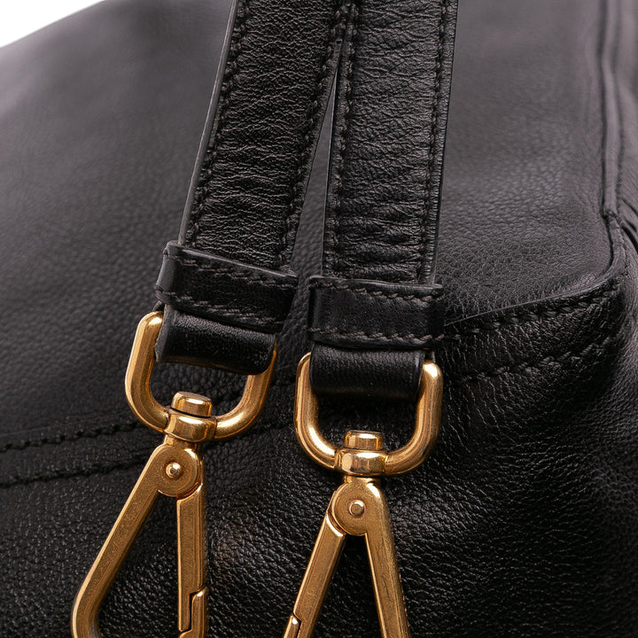 Saint Laurent Medium Cuir Downtown Cabas Noir – GABY PARIS Authentique