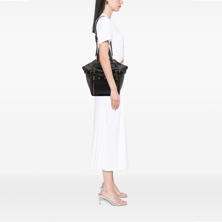 Saint Laurent Medium Cuir Downtown Cabas Noir – GABY PARIS Authentique