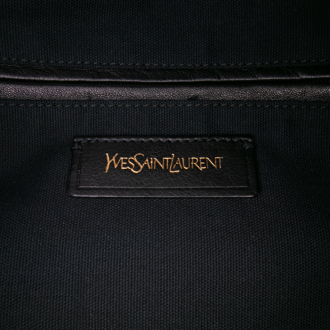 Saint Laurent Medium Cuir Downtown Cabas Noir – GABY PARIS Authentique