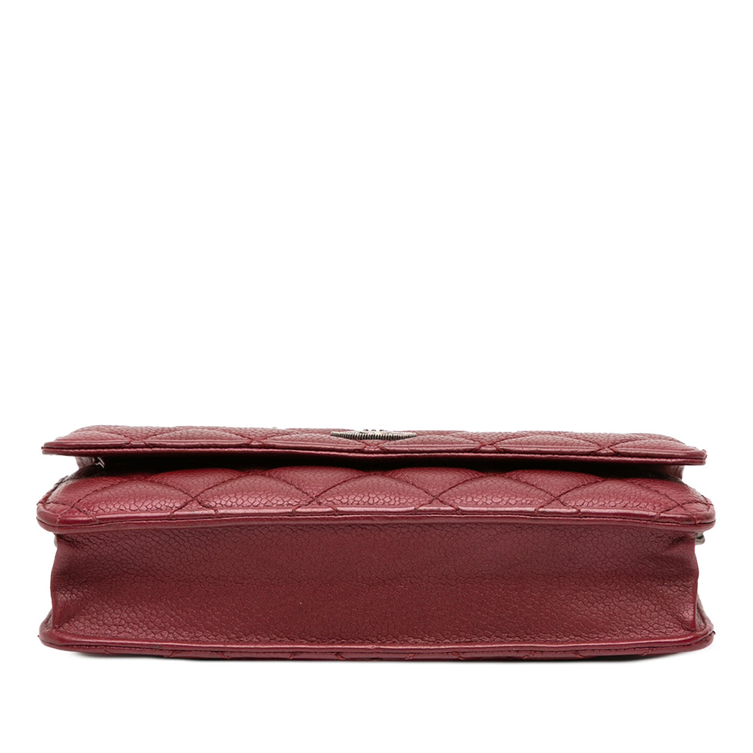 Chanel CC Matelassé Caviar Wallet on Chain