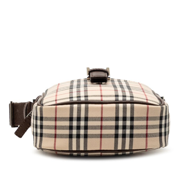 Burberry Sac bandoulière House Check Marron – vue 3 – GABY PARIS