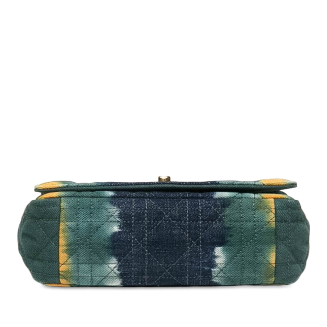 Dior Cannage Tie Dye Caro Sac Petit Jean Vert – vue 3 – GABY PARIS