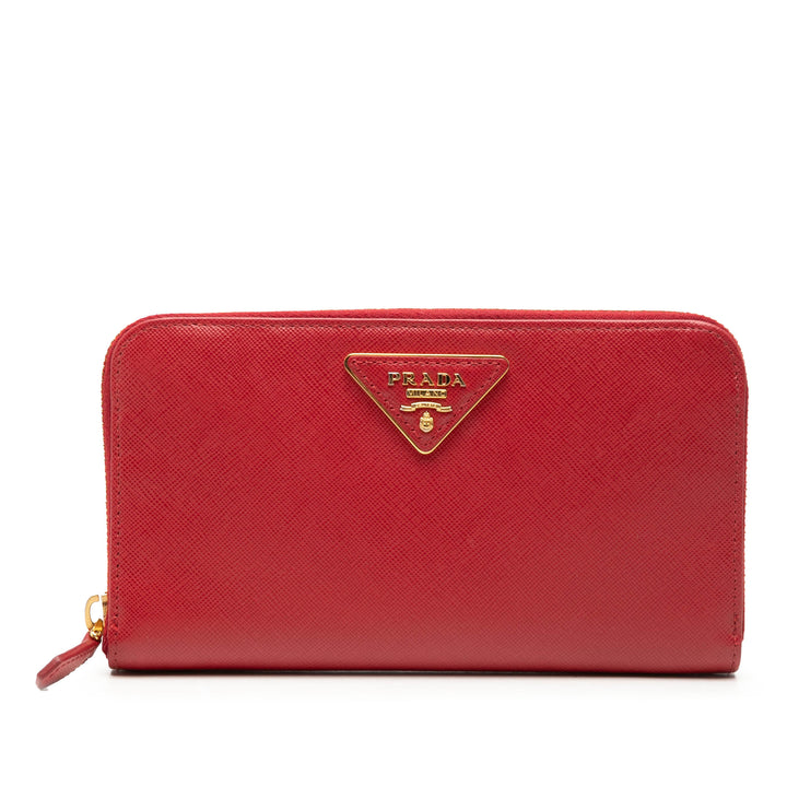 Prada Saffiano Portefeuille long zippé