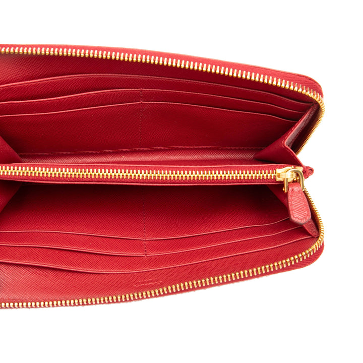 Prada Saffiano Portefeuille long zippé