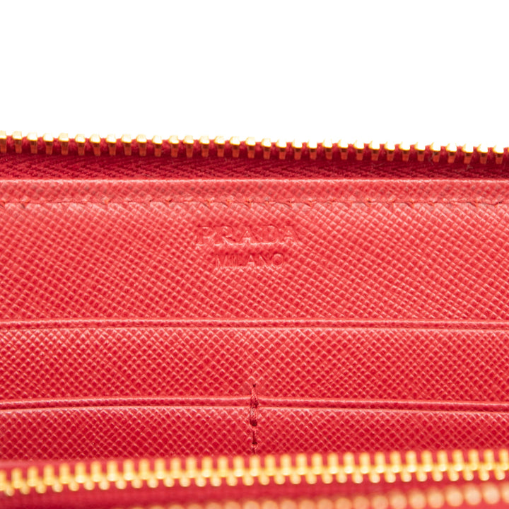 Prada Saffiano Portefeuille long zippé