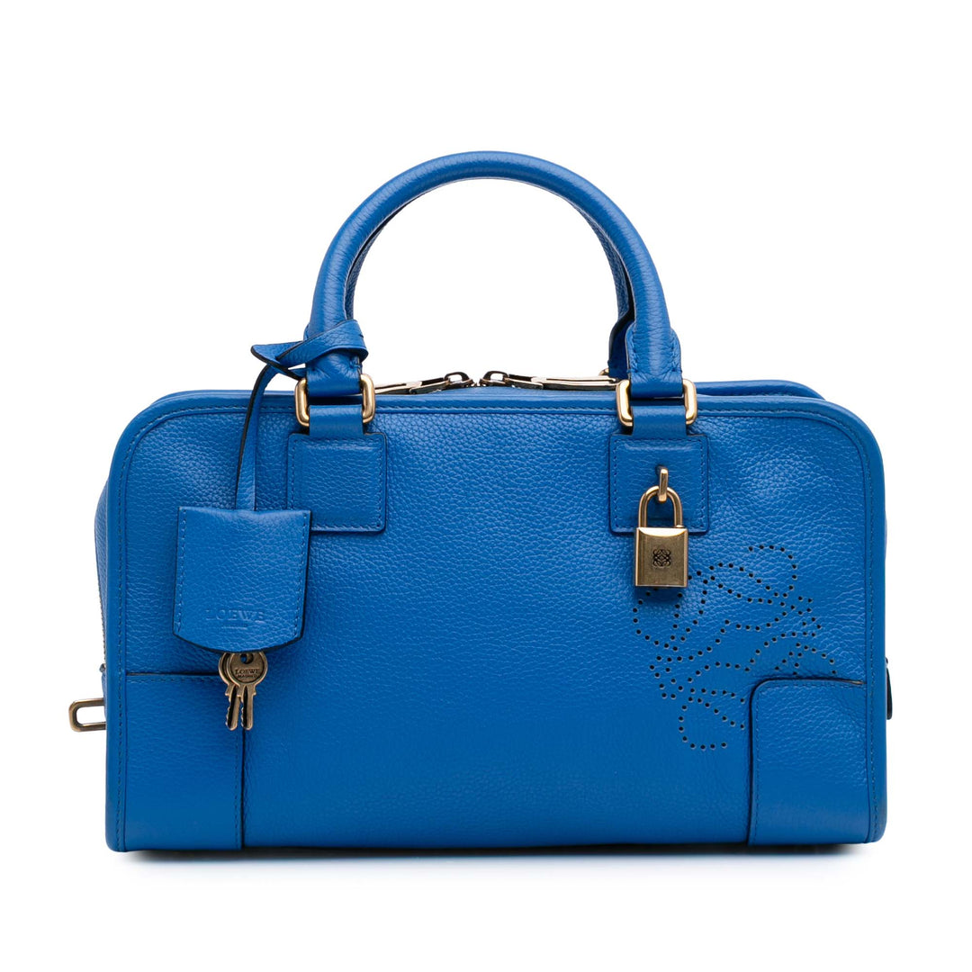 Limited Edition Leather Amazona 28 Blue - Gaby Paris