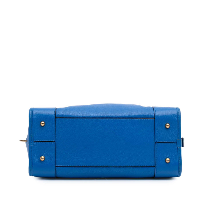 Limited Edition Leather Amazona 28 Blue - Gaby Paris