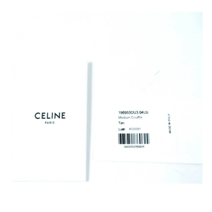 Triomphe Couffin Cabas Moyen Cuir de veau lisse Marron
