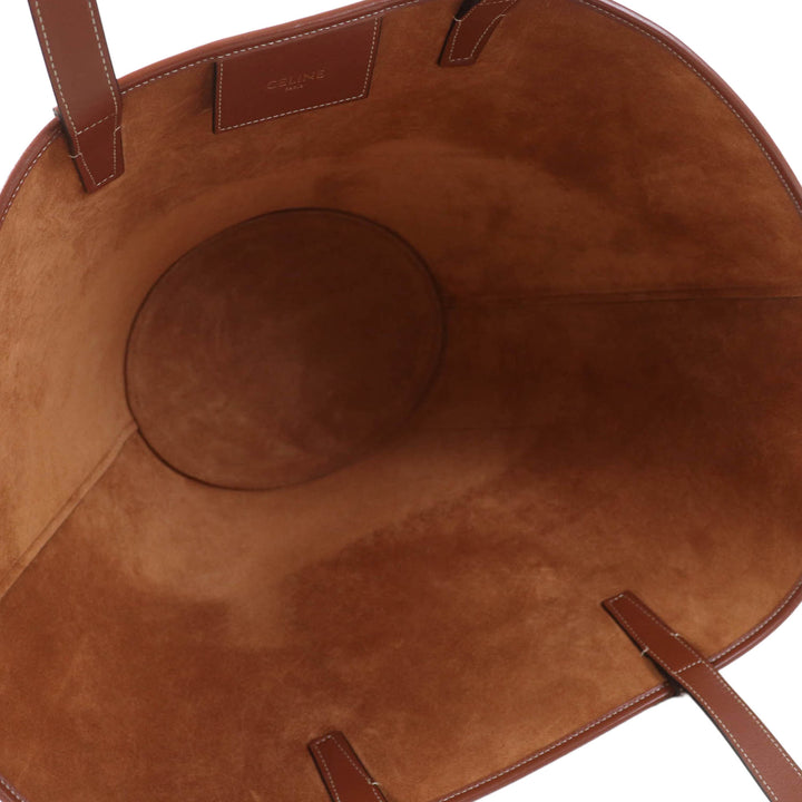 Triomphe Couffin Cabas Moyen Cuir de veau lisse Marron