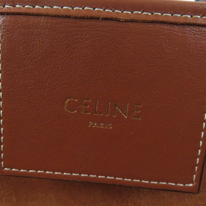Triomphe Couffin Cabas Moyen Cuir de veau lisse Marron