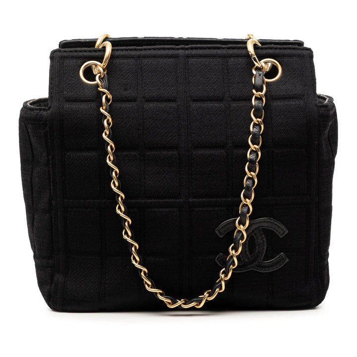Chanel Jersey CC Chocolate Bar Sac bandoulière