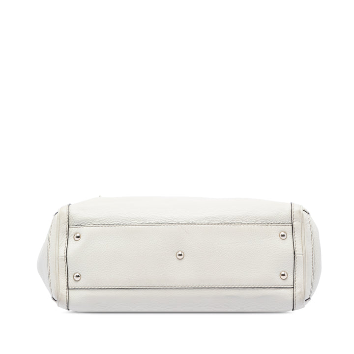 Gucci Cabas Bella Cuir de veau Blanc – vue 3 – GABY PARIS