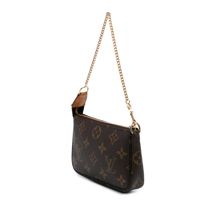 Monogram Mini Pouch Accessories Brown - Gaby Paris