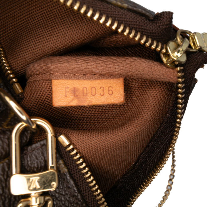 Monogram Mini Pouch Accessories Brown - Gaby Paris