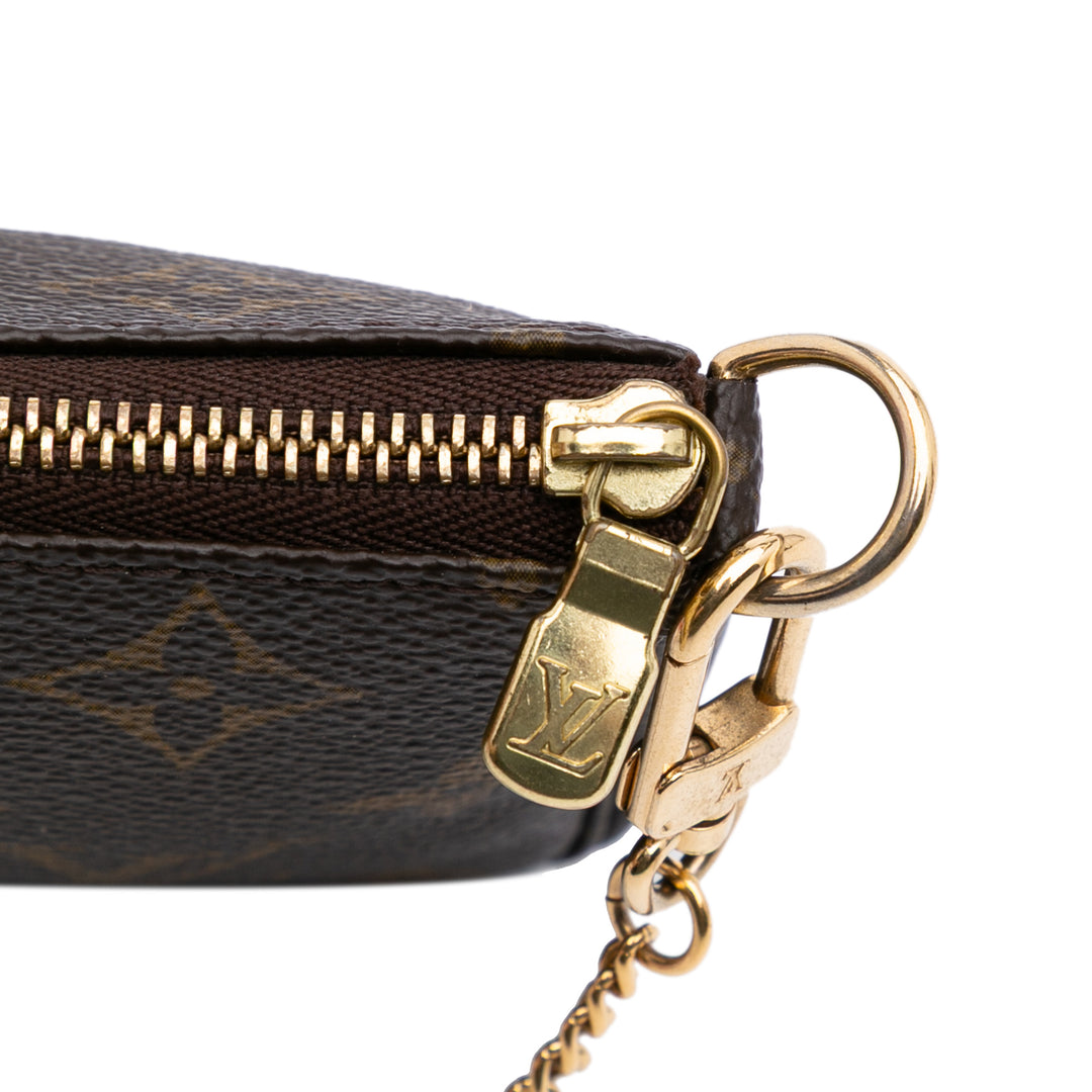 Monogram Mini Pouch Accessories Brown - Gaby Paris