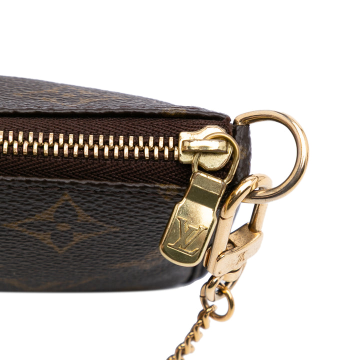 Monogram Mini Pouch Accessories Brown - Gaby Paris