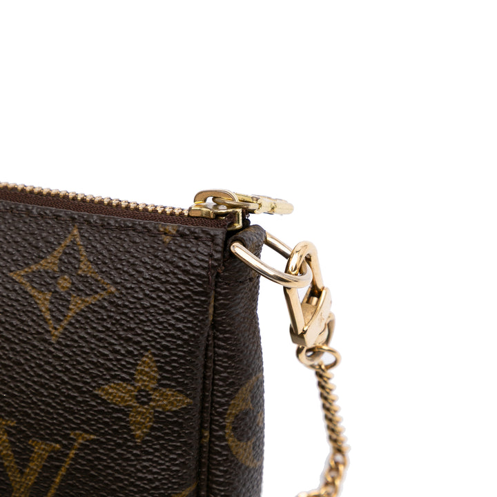 Monogram Mini Pouch Accessories Brown - Gaby Paris