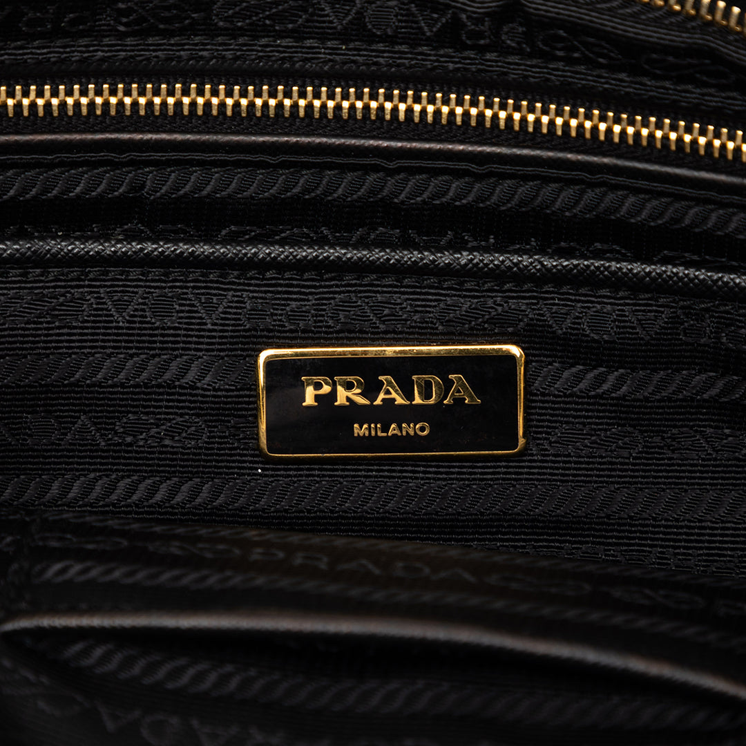 Prada Raffia Crochet Pochette