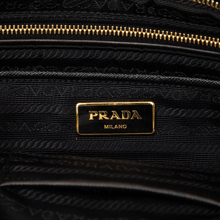 Prada Raffia Crochet Pochette