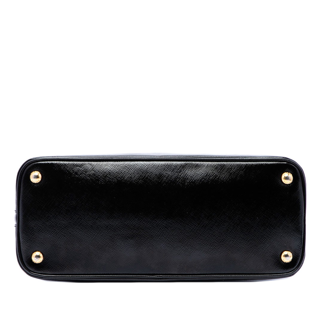 Prada Sac à main Vernice Promenade Saffiano Moyen Noir – vue 3 – GABY PARIS