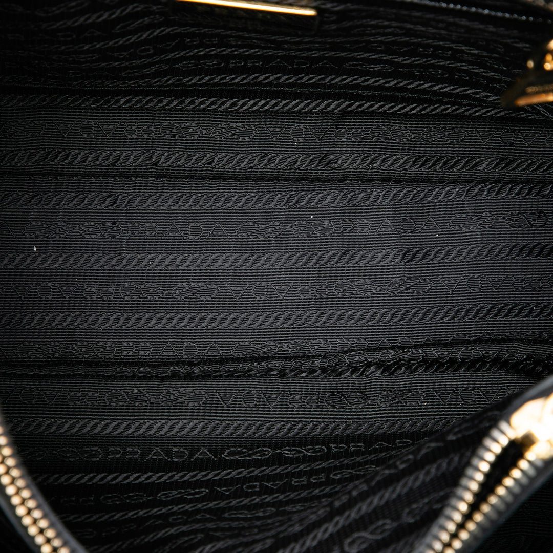 Prada Sac à main Vernice Promenade Saffiano Moyen Noir – vue 4 – GABY PARIS