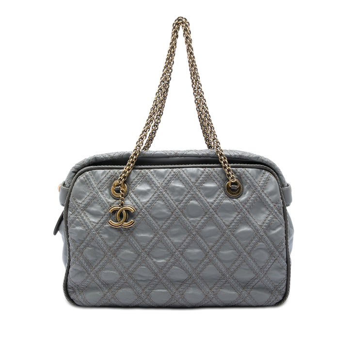 Chanel CC Matelassé Cuir de veau Triptych Cabas