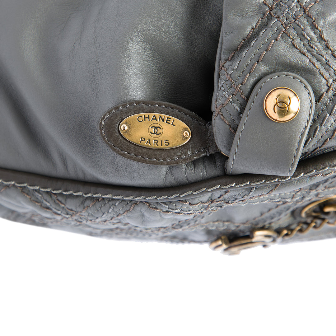 Chanel CC Matelassé Cuir de veau Triptych Cabas