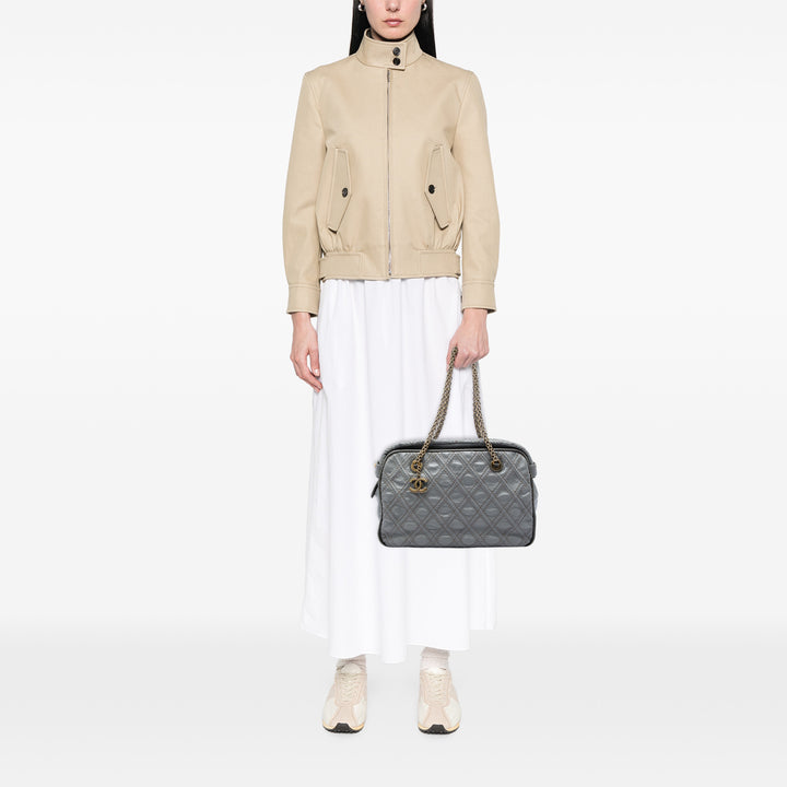 Chanel CC Matelassé Cuir de veau Triptych Cabas