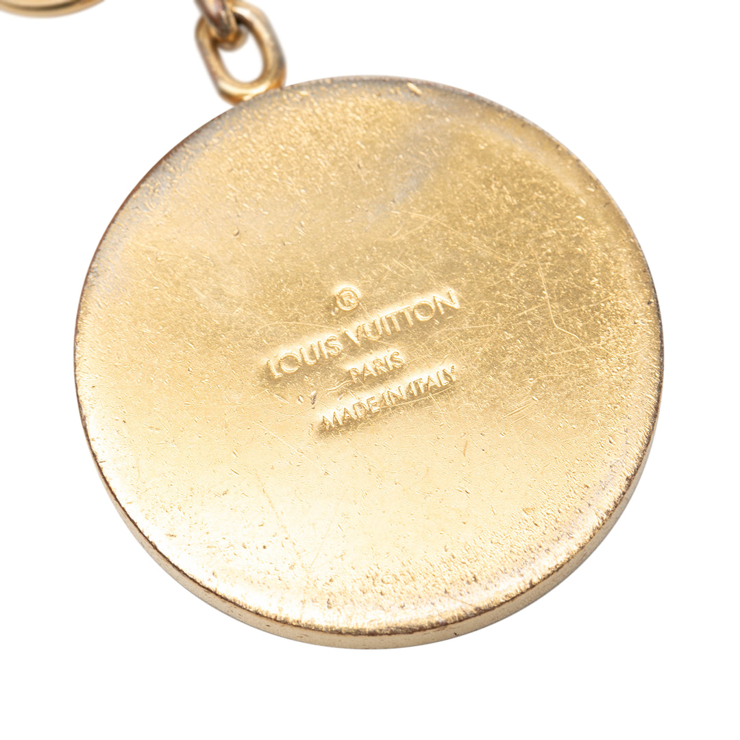 Louis Vuitton plaqué et Resin LV Circle Key Holder et Bijou de sac