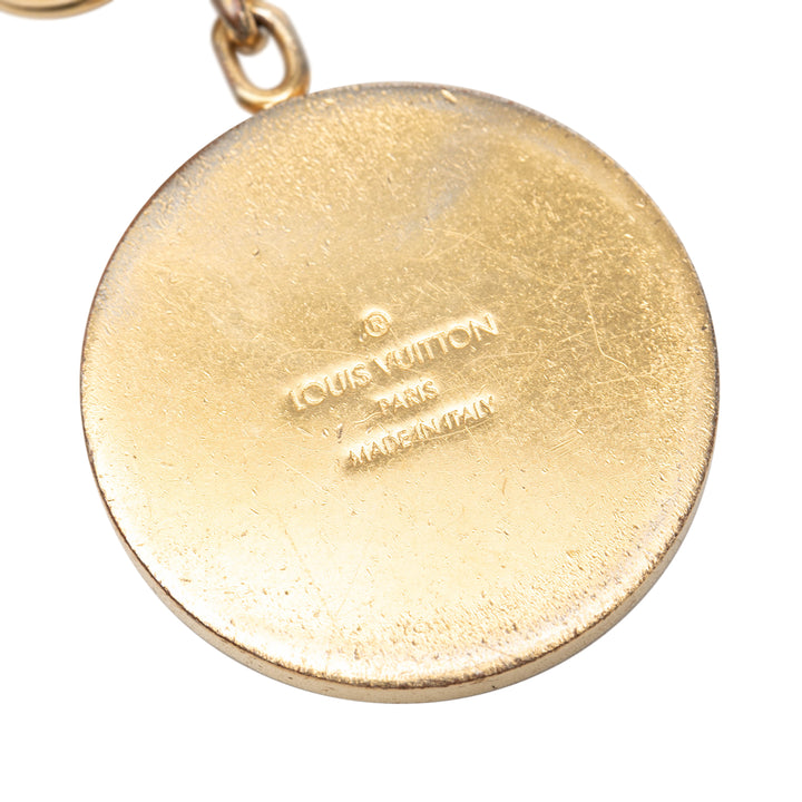 Louis Vuitton plaqué et Resin LV Circle Key Holder et Bijou de sac