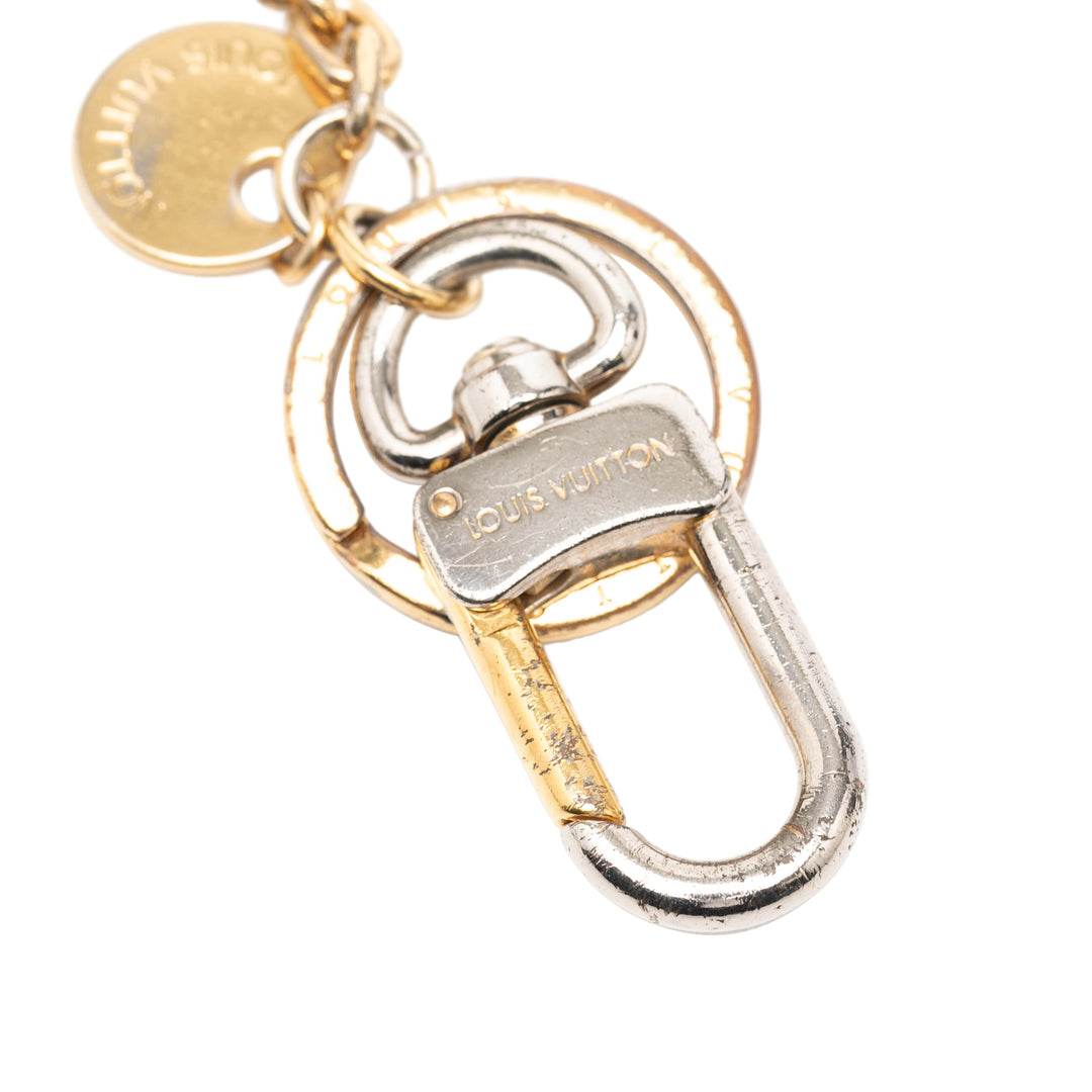 Louis Vuitton plaqué et Resin LV Circle Key Holder et Bijou de sac