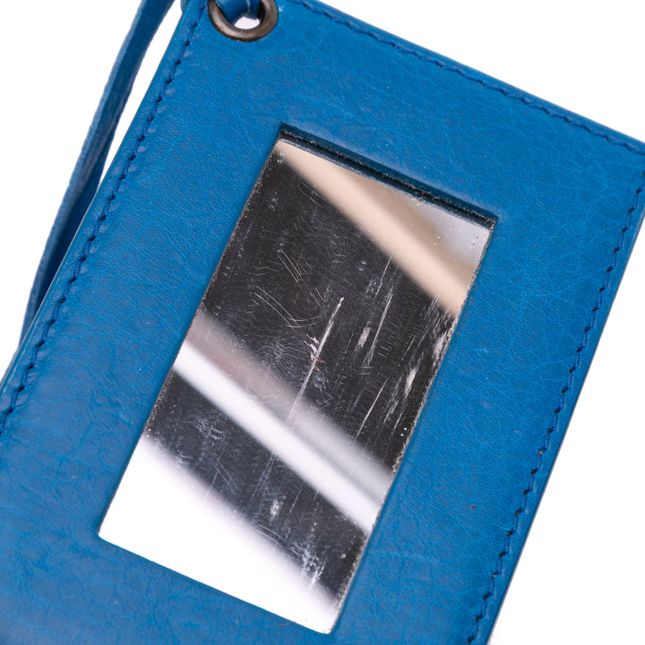 Lambskin Motocross Classic City Satchel Blue - Gaby Paris