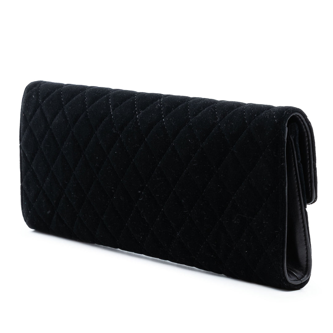 Chanel Paris Hamburg Matelassé Velours Pochette