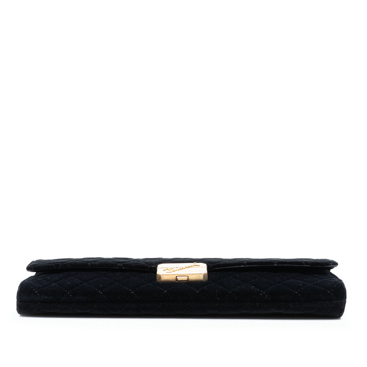 Chanel Paris Hamburg Matelassé Velours Pochette