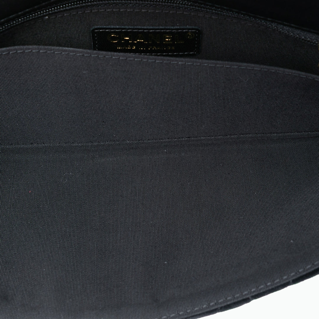 Chanel Paris Hamburg Matelassé Velours Pochette