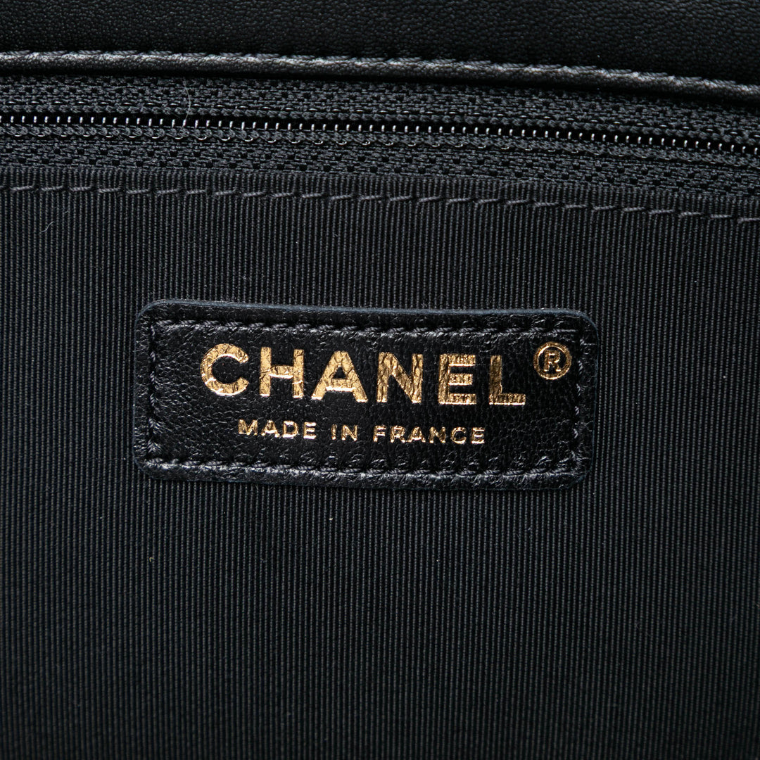 Chanel Paris Hamburg Matelassé Velours Pochette