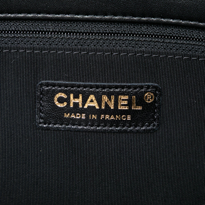 Chanel Paris Hamburg Matelassé Velours Pochette