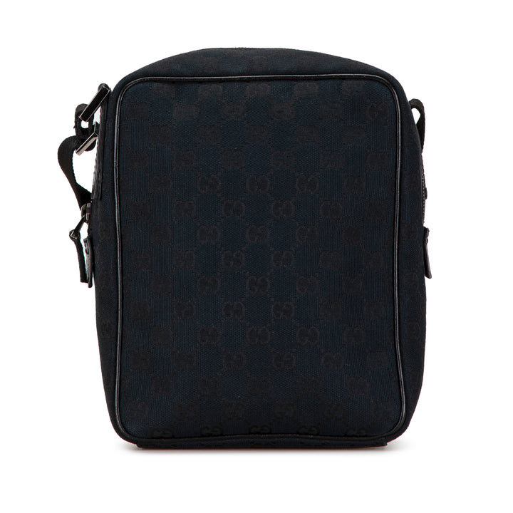 GG Canvas Crossbody Bag Black - Gaby Paris