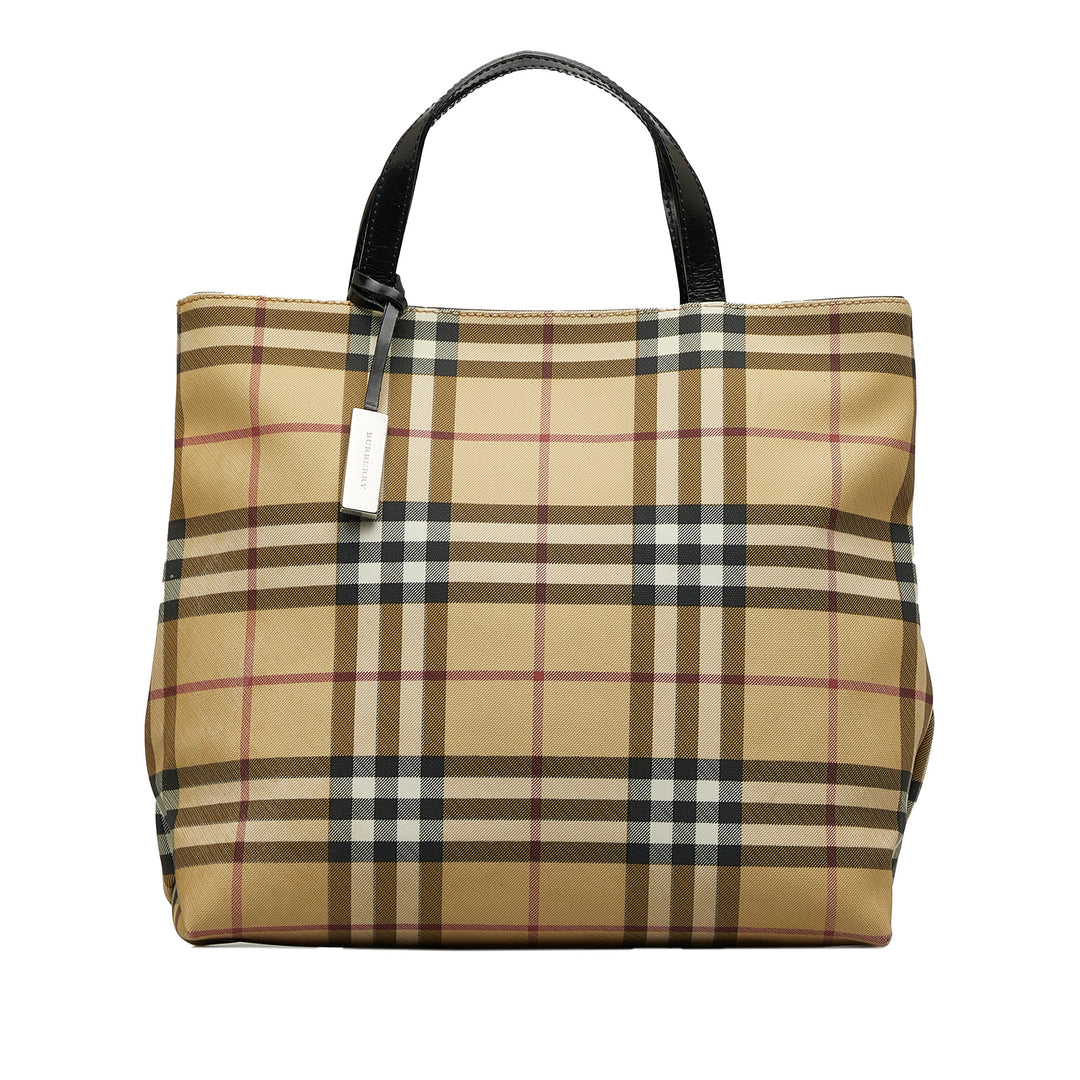 House Check Handbag Brown - Gaby Paris