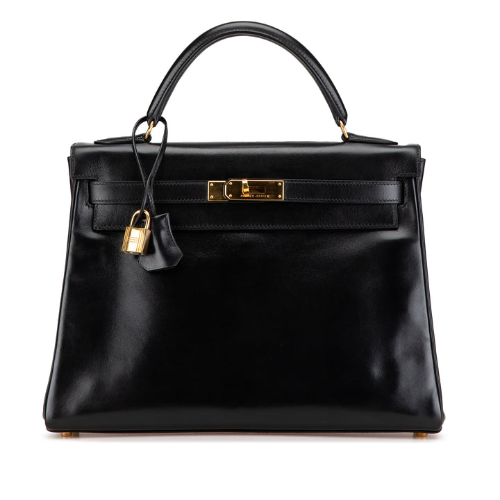 Box Calf Kelly Retourne 32 Black - Gaby Paris