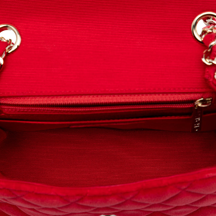 Chanel Mini Square Classic Velours Simple rabat