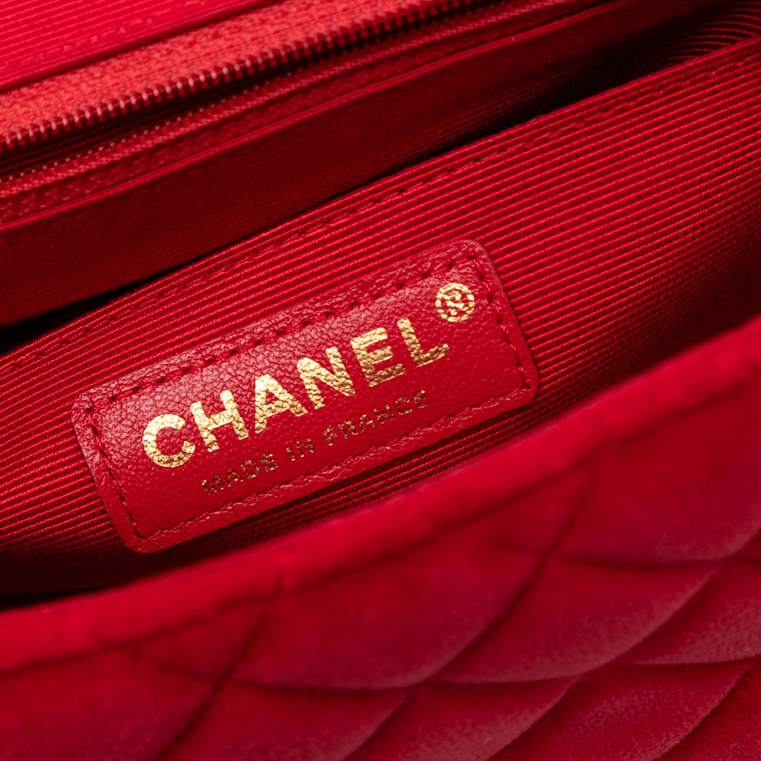 Chanel Mini Square Classic Velours Simple rabat