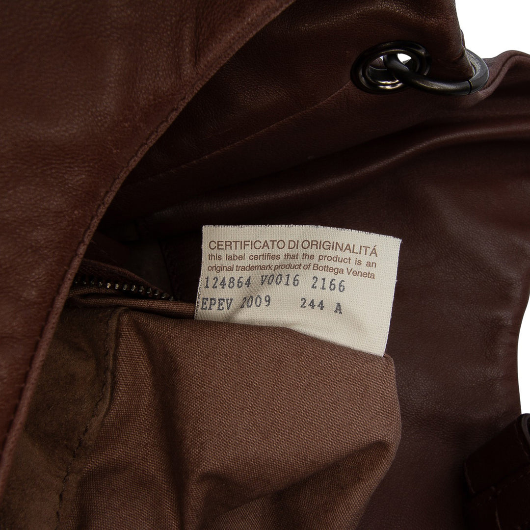 Bottega Veneta Large Nappa Intrecciato Campana Hobo Marron