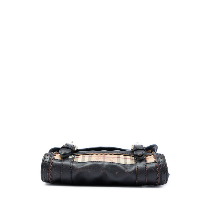 Burberry Sac bandoulière Haymarket Check Brogues Doyle Toile enduite Beige – vue 3 – GABY PARIS